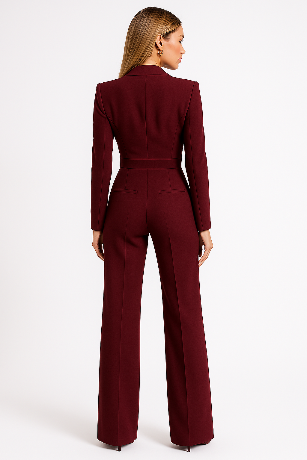 Villento | Dames Jumpsuit met Diepe V-hals | Elegante pasvorm met moderne uitstraling