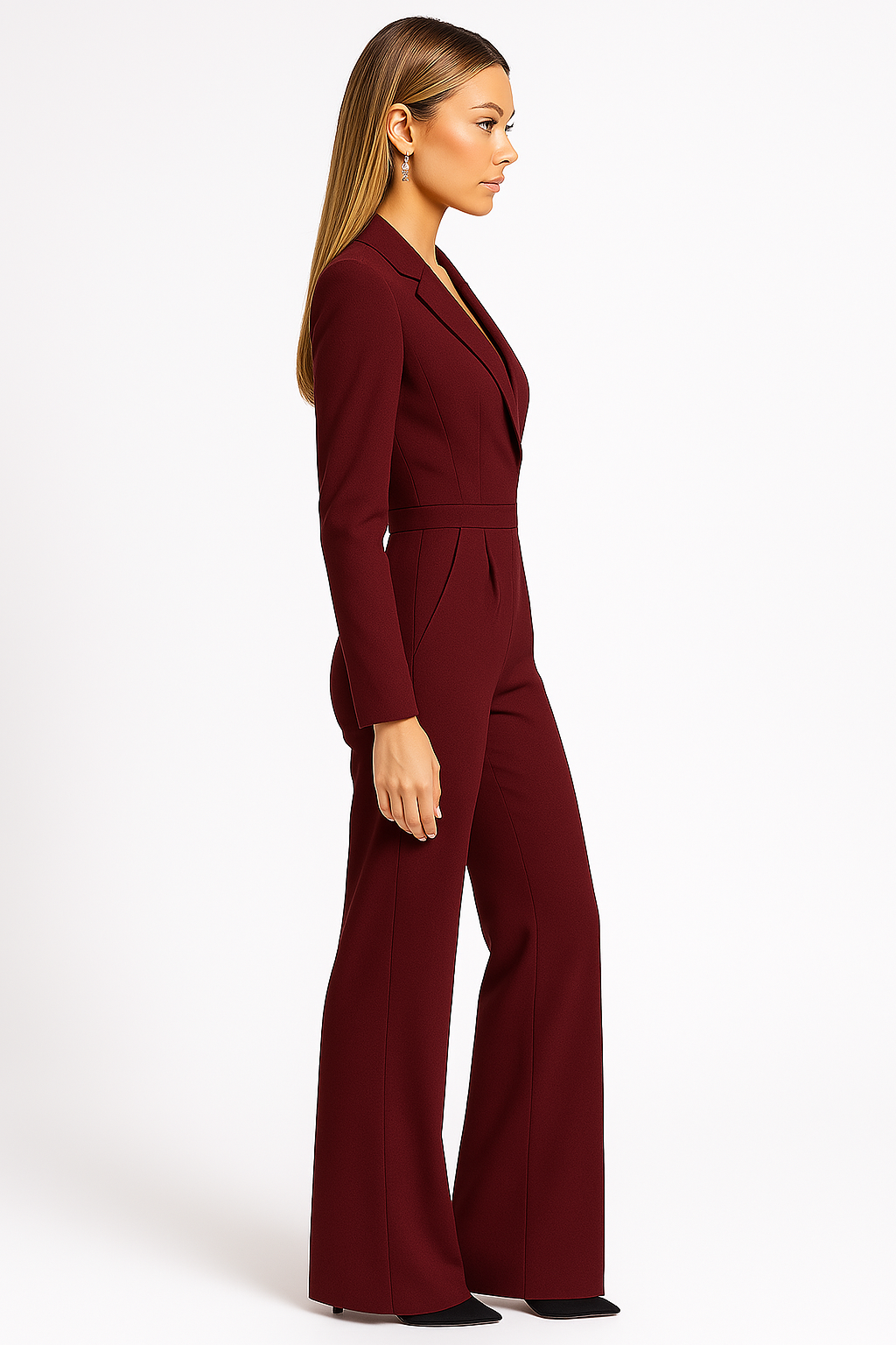 Villento | Dames Jumpsuit met Diepe V-hals | Elegante pasvorm met moderne uitstraling