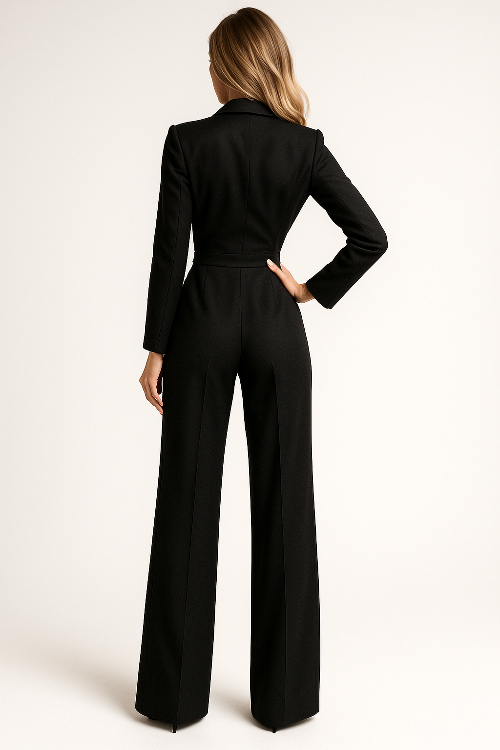 Villento | Dames Jumpsuit met Diepe V-hals | Elegante pasvorm met moderne uitstraling