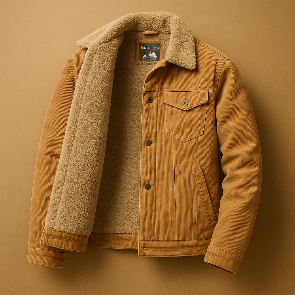 Villento | Heren Corduroy Jack | Warm en stijlvol met tijdloze elegantie