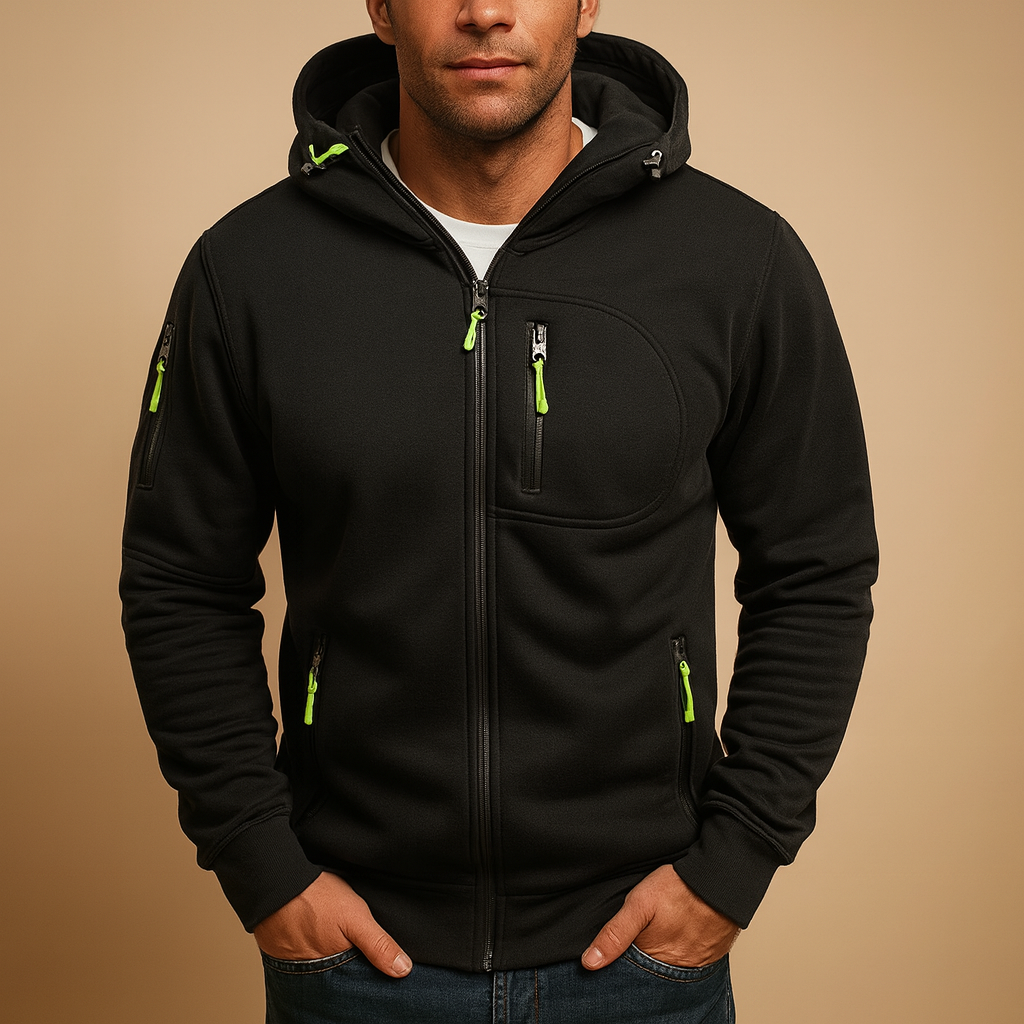 Villento | Heren Hoodie met Rits | Comfortabel en veelzijdig