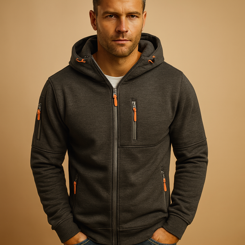 Villento | Heren Hoodie met Rits | Comfortabel en veelzijdig