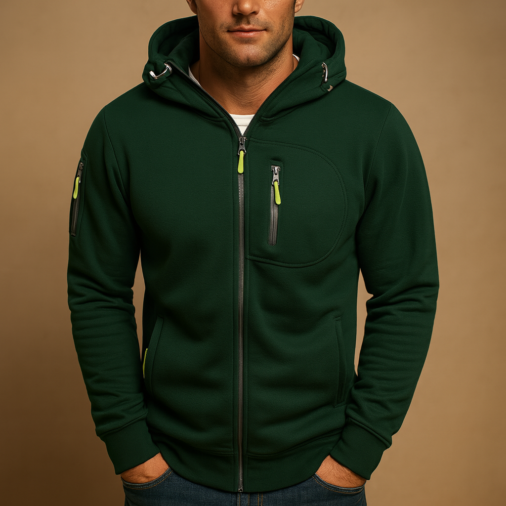 Villento | Heren Hoodie met Rits | Comfortabel en veelzijdig